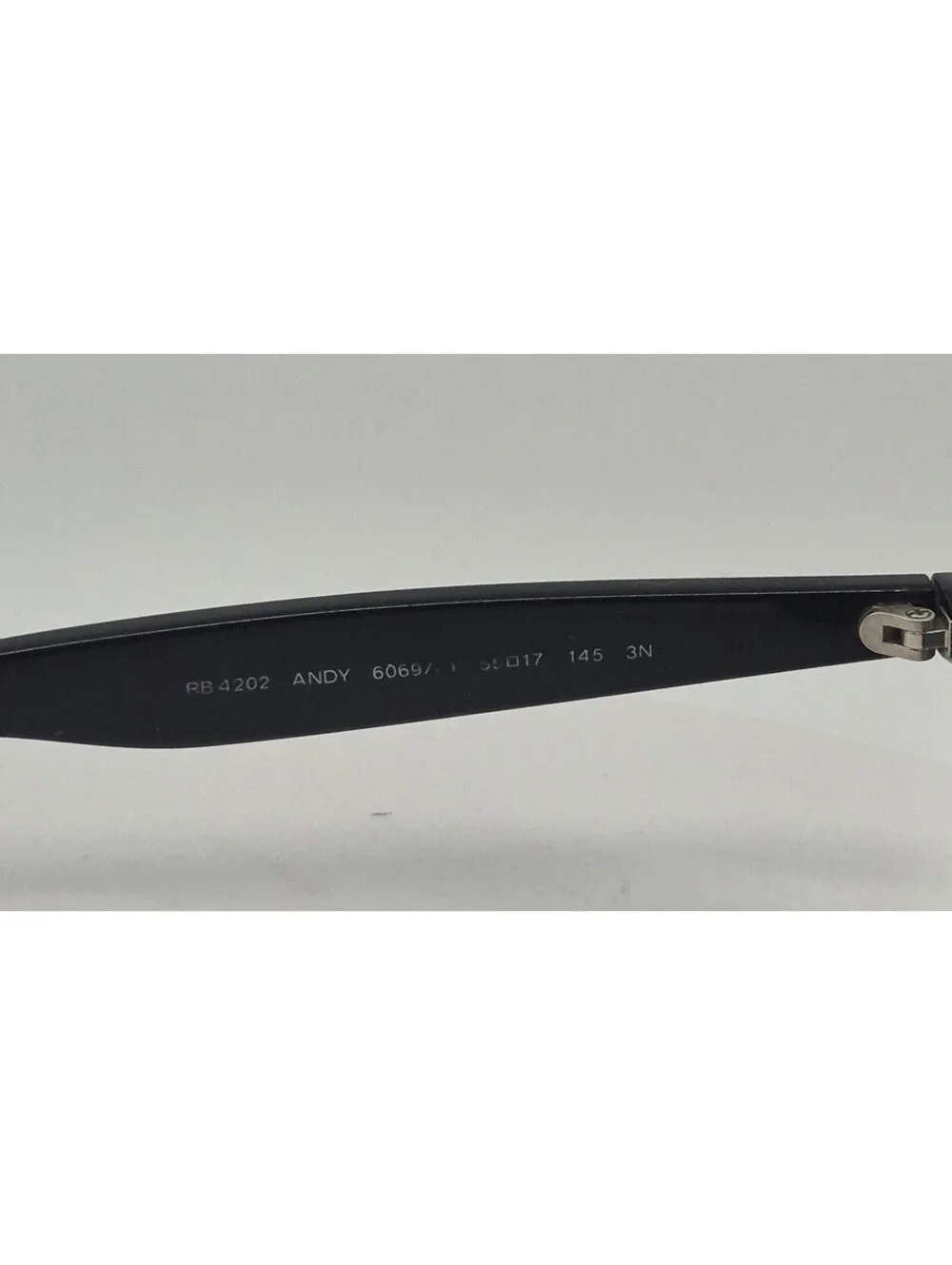 RAY BAN RB 4202 ANDY EYEGLASSES 6069/71 BLACK 55-17-145 FRAMES ONLY